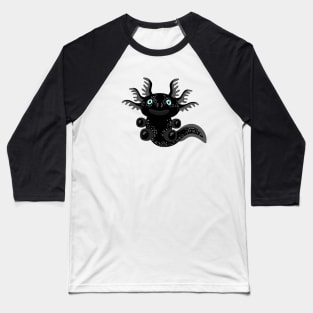 Cute Black Axolotl from the Space Baseball T-Shirt